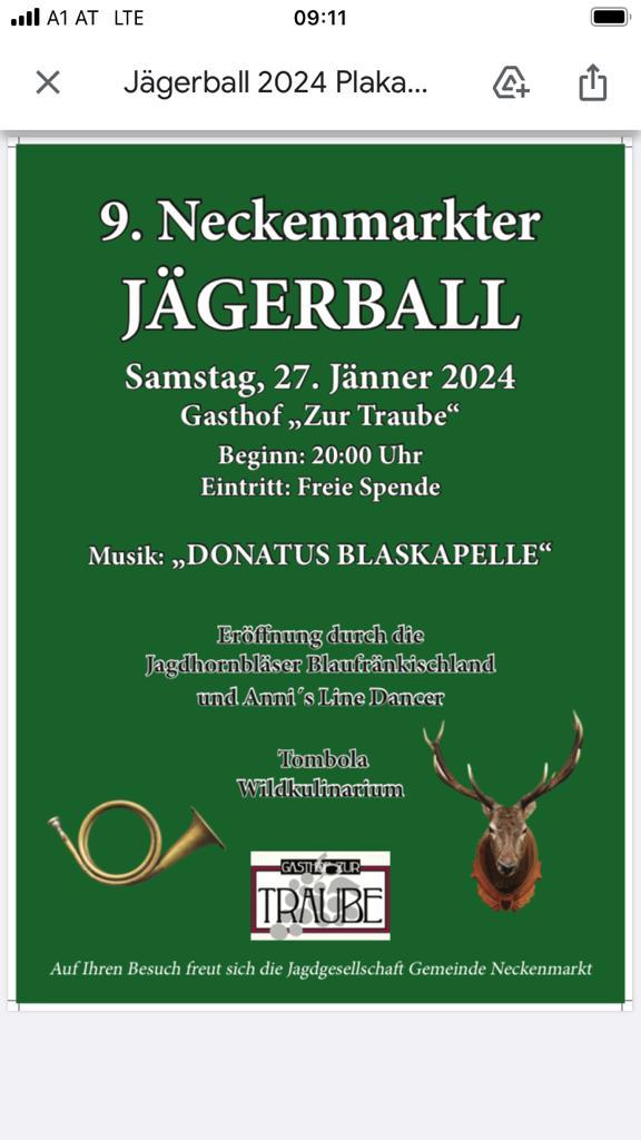 9. Neckenmarkter Jägerball